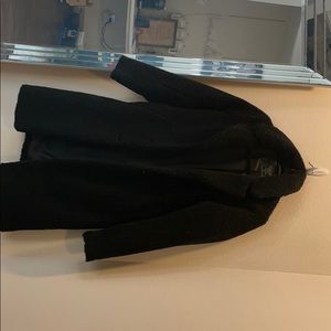 Long Sherpa Coat in Black